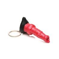 Creature Cocks Hell-Hound Silicone Key Chain - Red