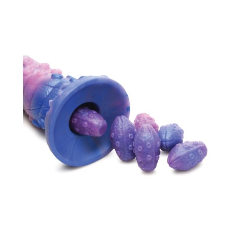 Dildo de Silicona Tenta-Queen con Huevos Multicolor