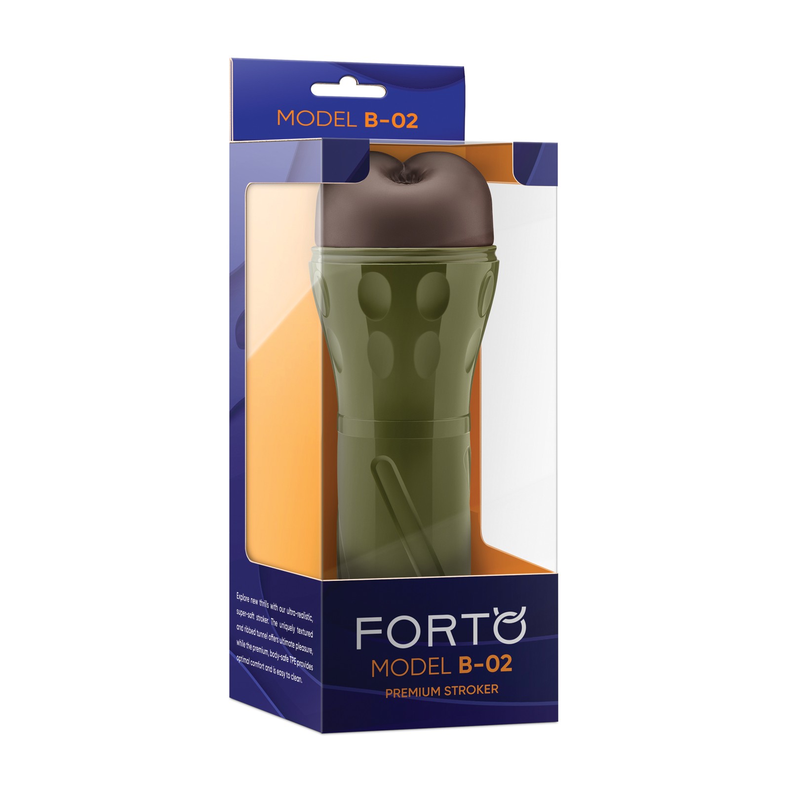 Forto Model B-02 Hard-Side Masturbator - Dark