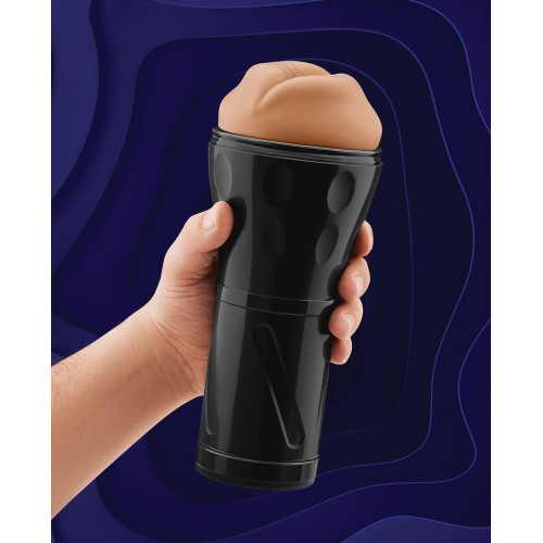 Forto M-80 Hard-Side Mouth Masturbator Tan