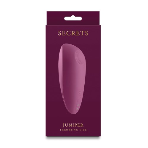 Secrets Juniper Throbbing Vibe - Ruby for Robust Pleasure