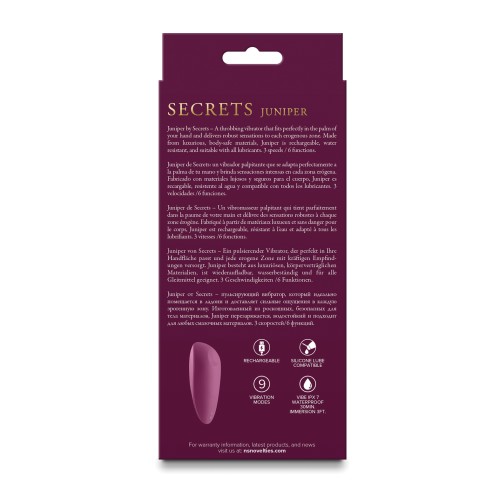 Secrets Juniper Throbbing Vibe - Ruby for Robust Pleasure