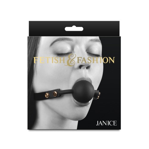 Gag de Bola Janice Fetish & Fashion - Negro