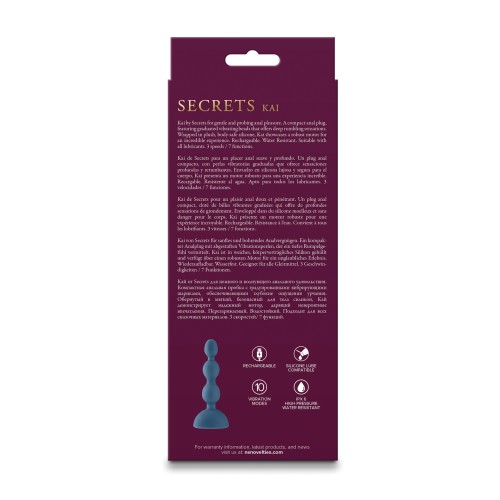 Secrets Kai Compact Vibrating Anal Plug for Intense Pleasure