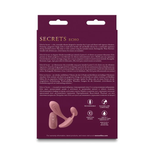 Secrets Echo - Dusty Rose Vibrator