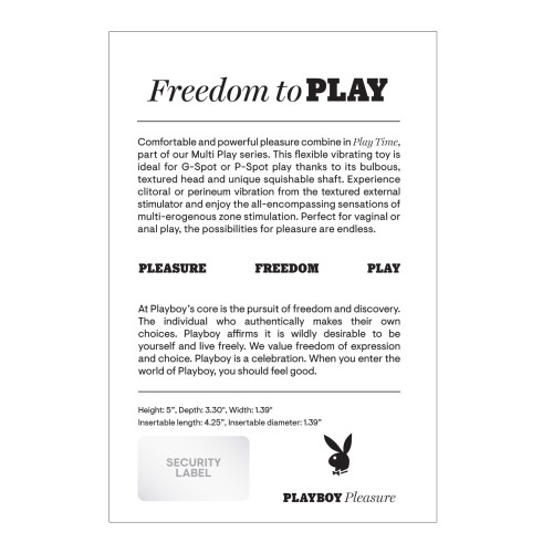 Playboy Pleasure Play Time Vibrator