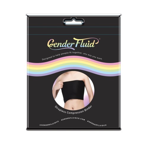 Gender Fluid Strapless Chest Binder Black