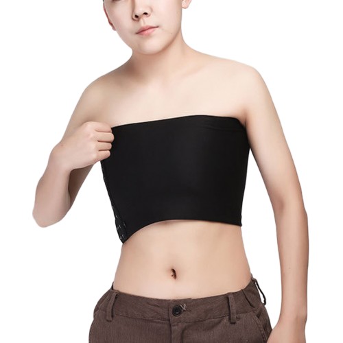 Gender Fluid Strapless Chest Binder Black