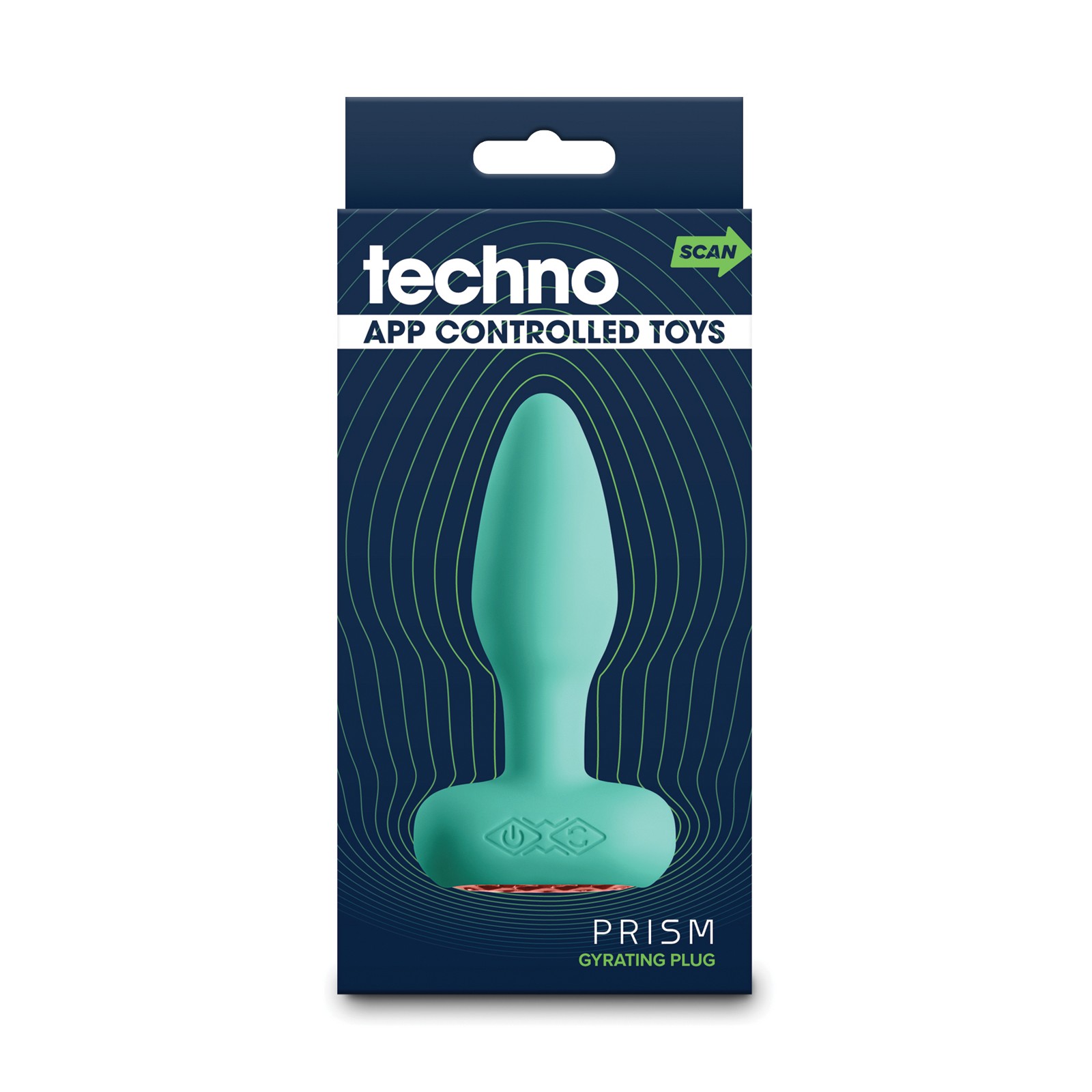 Techno Prism App Controlled Anal Plug Teal