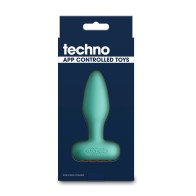 Techno Prism App Controlled Anal Plug Teal