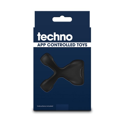 Techno Strobe Anillo Vibrante Controlado por App - Negro