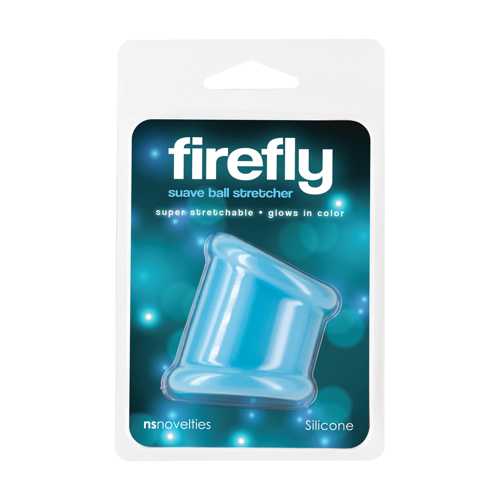 Dildo Firefly Thrill que Brilla en la Oscuridad Pequeño Azul