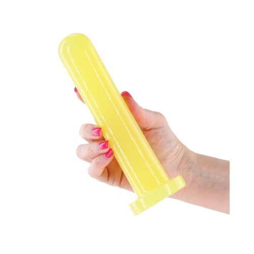 Dildo Firefly Thrill Brilla en la Oscuridad Grande Amarillo