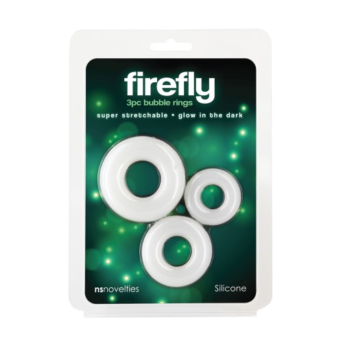 Firefly Glow in the Dark Cock Rings - Set of 3