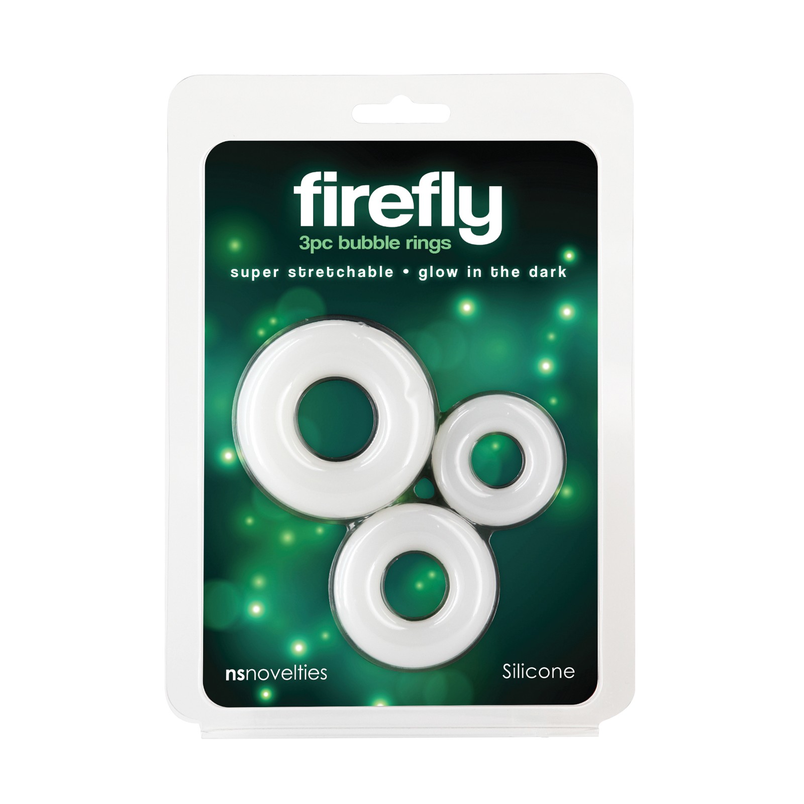 Firefly Glow in the Dark Cock Rings - Set of 3