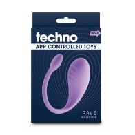 Vibrador Kegel Controlado por App Techno Rave Morado