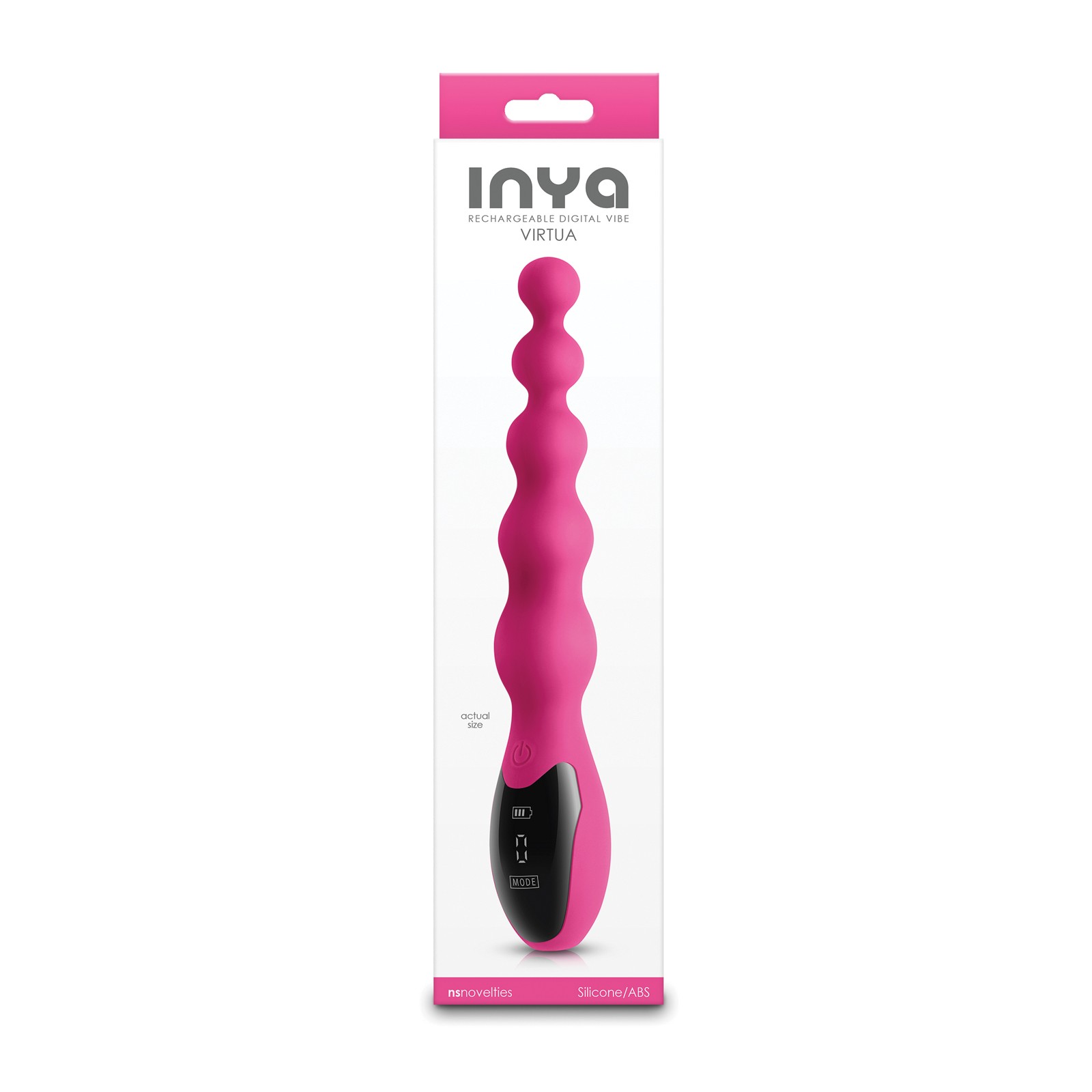 INYA Virtua Digital Beaded Anal Vibrator - Pink