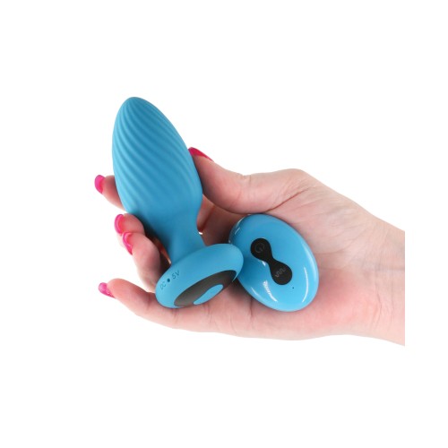 INYA Alpine 2.0 Gyrating Vibrating Anal Plug Remote Teal