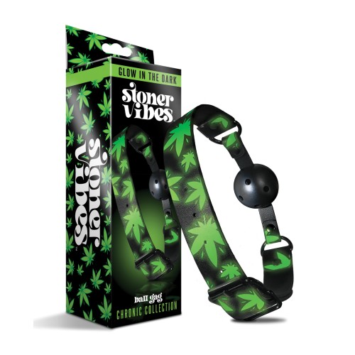 Stoner Vibes Glow in the Dark Ball Gag