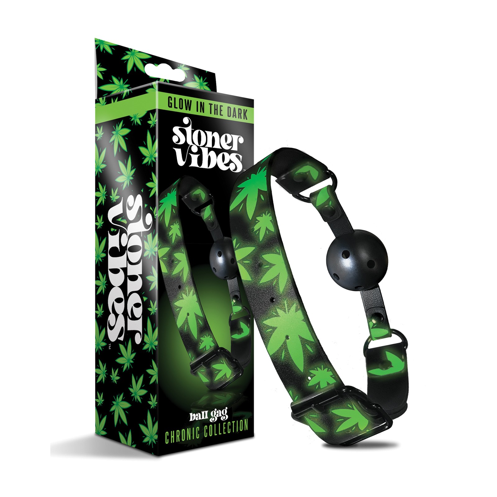 Stoner Vibes Glow in the Dark Ball Gag