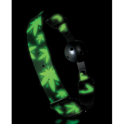 Stoner Vibes Glow in the Dark Ball Gag