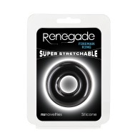 Renegade Fireman Cock Ring - Medium Black