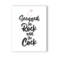 Rock Cock Bachelorette Greeting Card