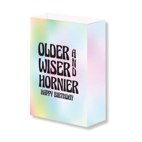 Older Wiser Hornier Birthday Gift Bag