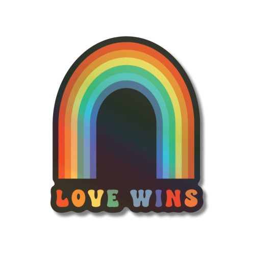 Pegatinas Holográficas Love Wins Pack de 3