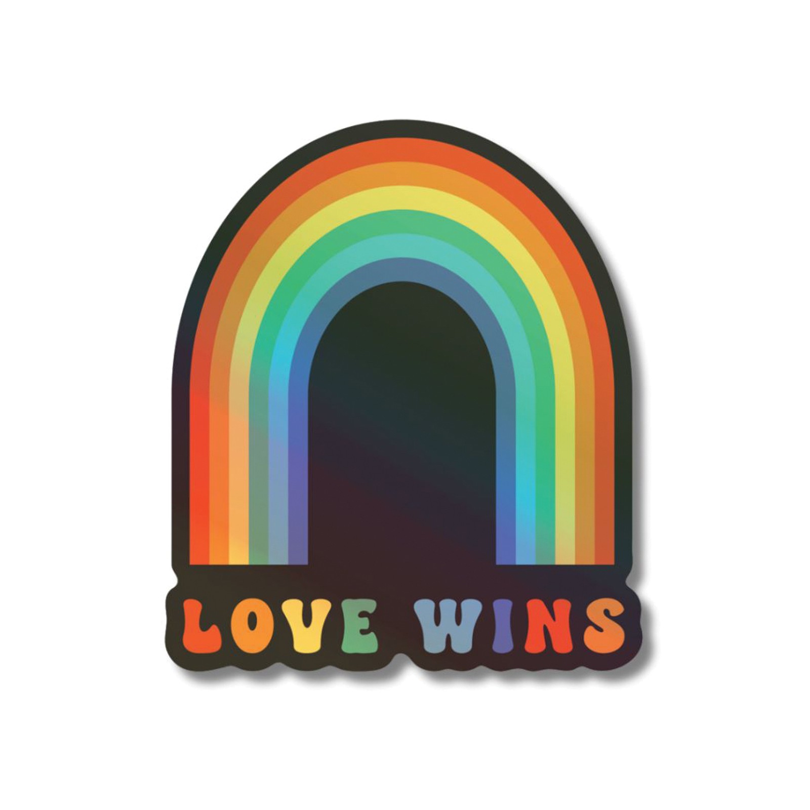 Pegatinas Holográficas Love Wins Pack de 3