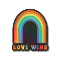 Pegatinas Holográficas Love Wins Pack de 3