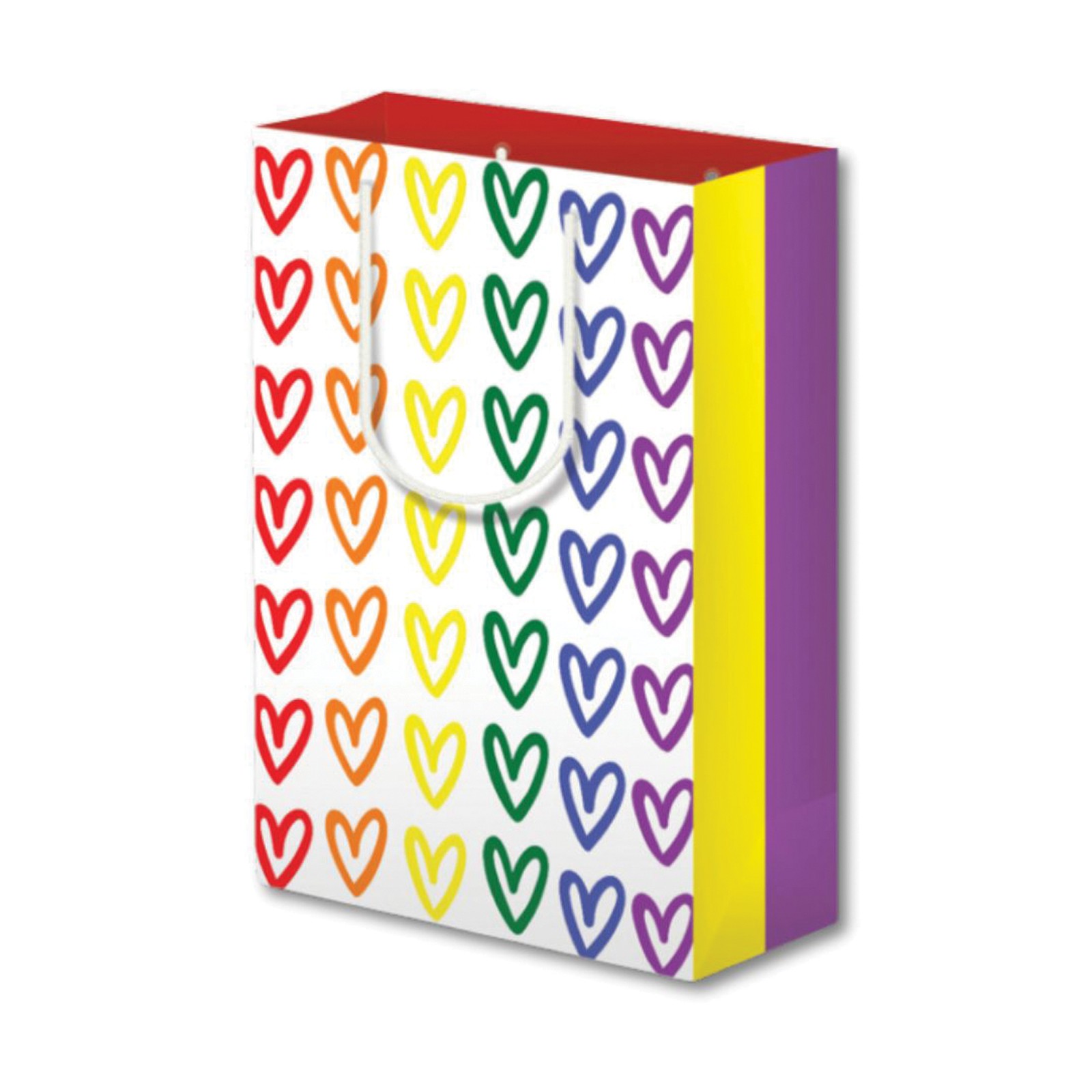 Pride Hearts Large Gift Bag