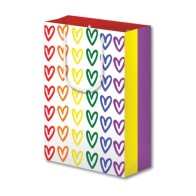 Pride Hearts Large Gift Bag