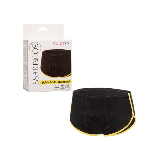 Boundless Boxer Brief - Black/Yellow 2XL/3XL