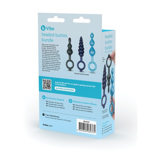 b-Vibe Beaded Butties 3 pc Set