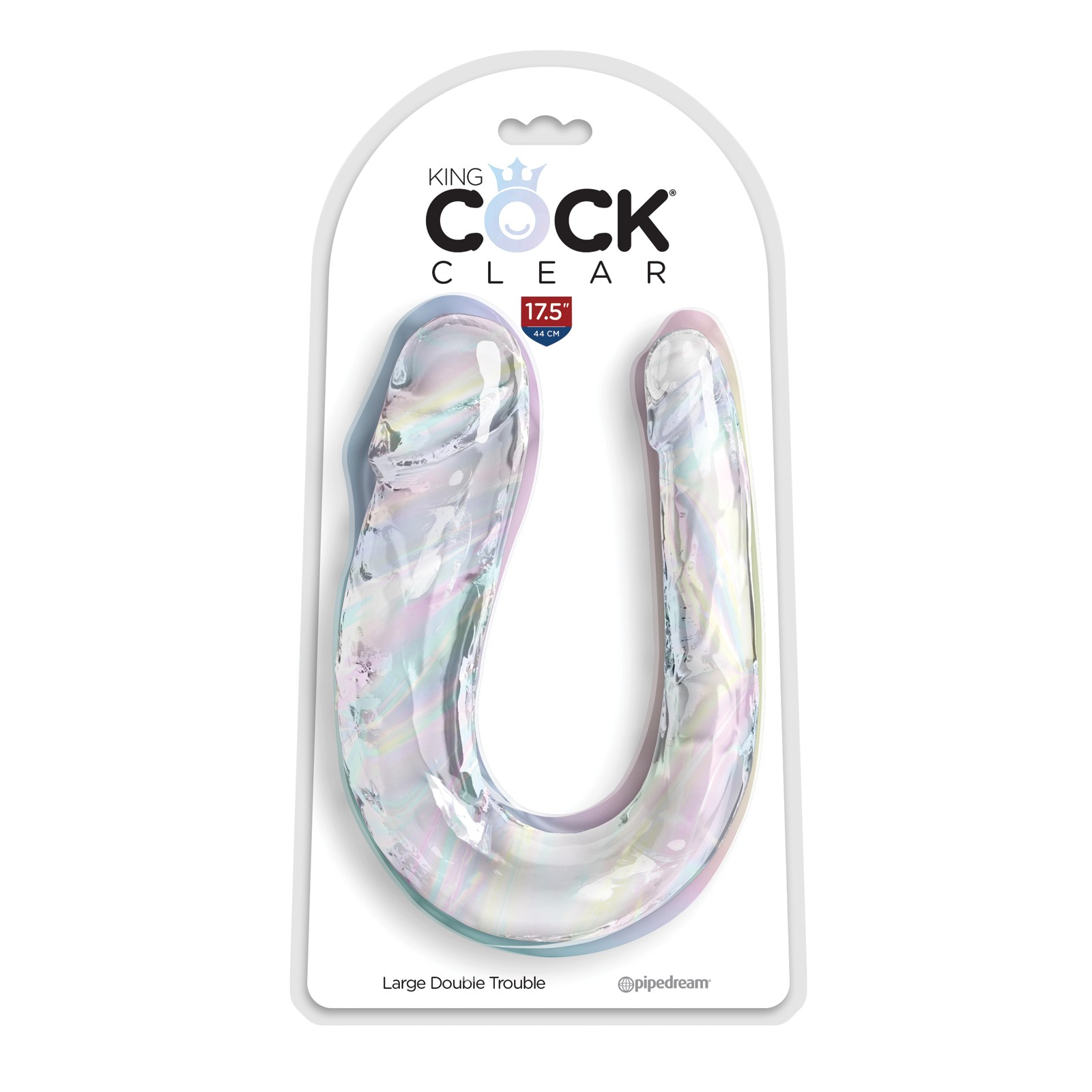 Dildo King Cock Clear Double Trouble