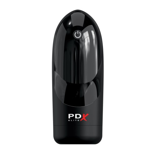 PDX Elite Hydrogasm Vibrating Stroker Frosted Black