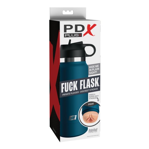 PDX Plus Fuck Flask Private Pleaser Stroker - Light/Blue