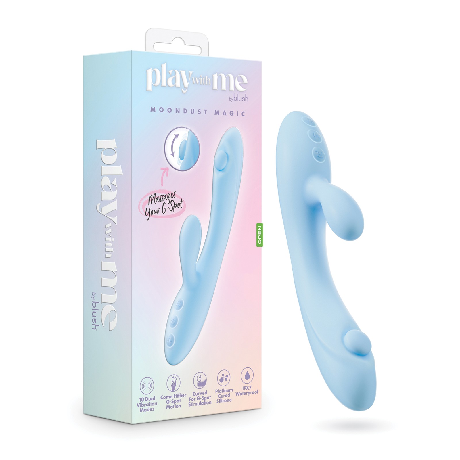 Blush Moondust Magic Vibrator Blue