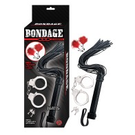 Kit de Bondage Nasstoys - Set de Látigo y Esposas