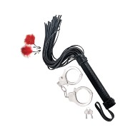 Nasstoys Bondage Kit - Whip & Cuff Set