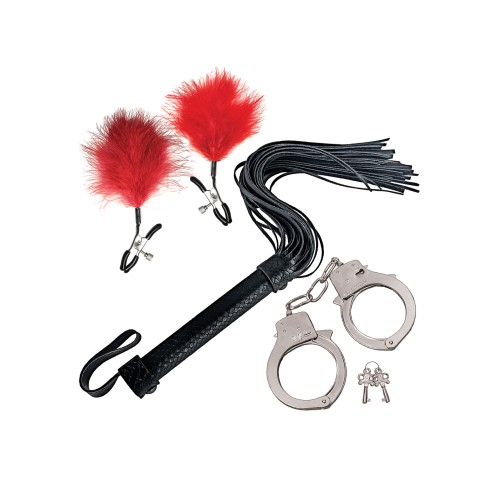 Nasstoys Bondage Kit - Whip & Cuff Set