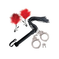 Nasstoys Bondage Kit - Whip & Cuff Set