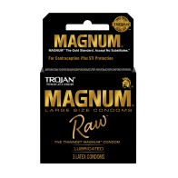 Trojan Magnum Raw Condoms Pack of 3