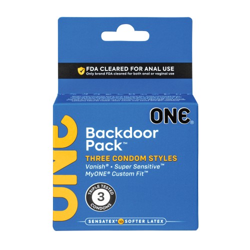 One Backdoor Custom Fit Condoms 3 Pack