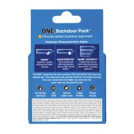 One Backdoor Custom Fit Condoms 3 Pack