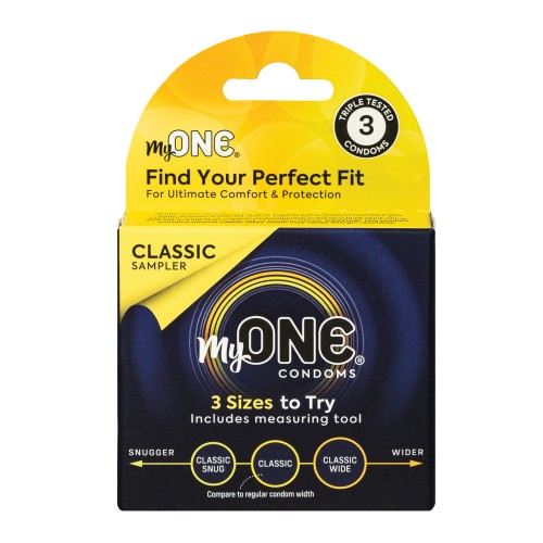 MyONE Classic Sampler Condoms Pack of 3