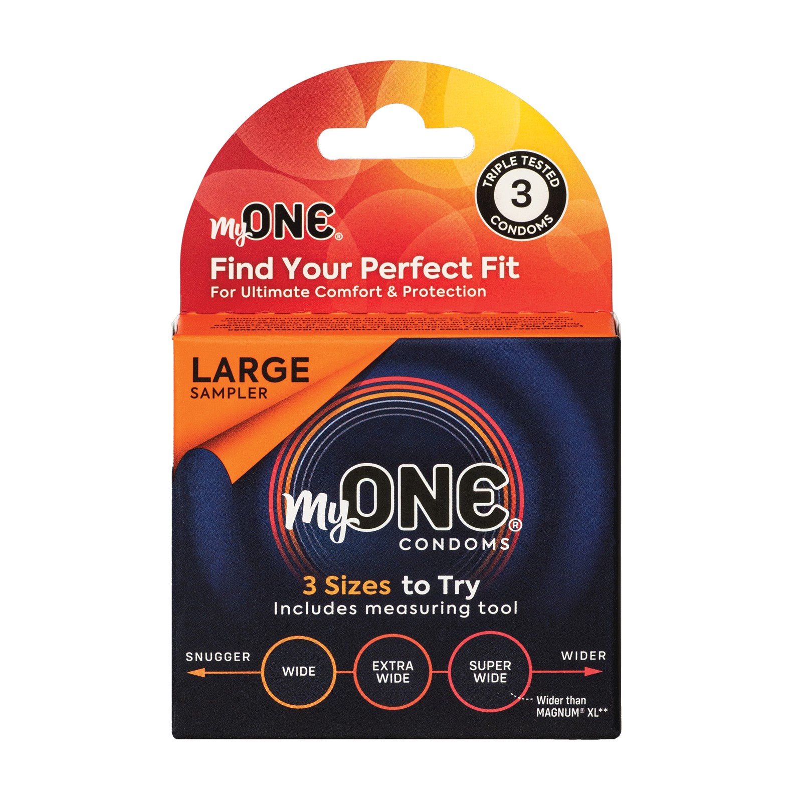 MyONE Large Sampler Condoms - Pack of 3