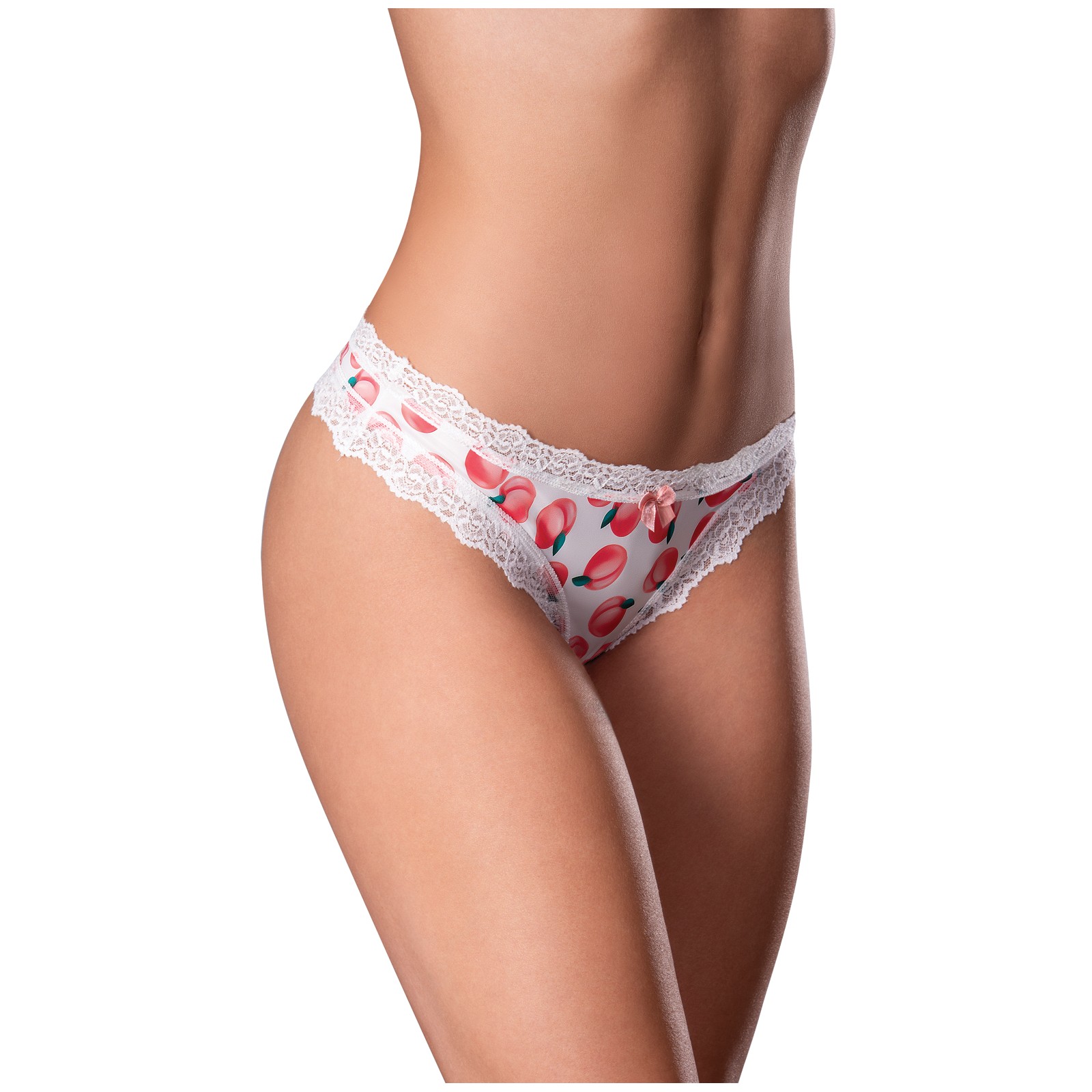 Tanga Sin Crotch Sweet Treats con Lubricante de Durazno