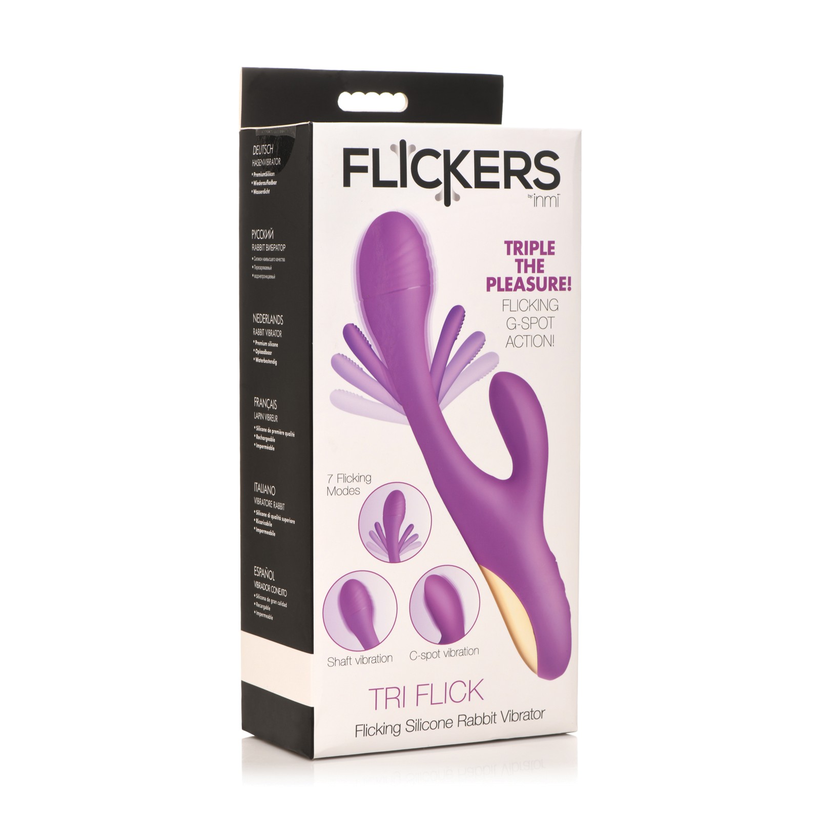 Inmi Tri-Flick Rabbit Vibrator for Intense Pleasure